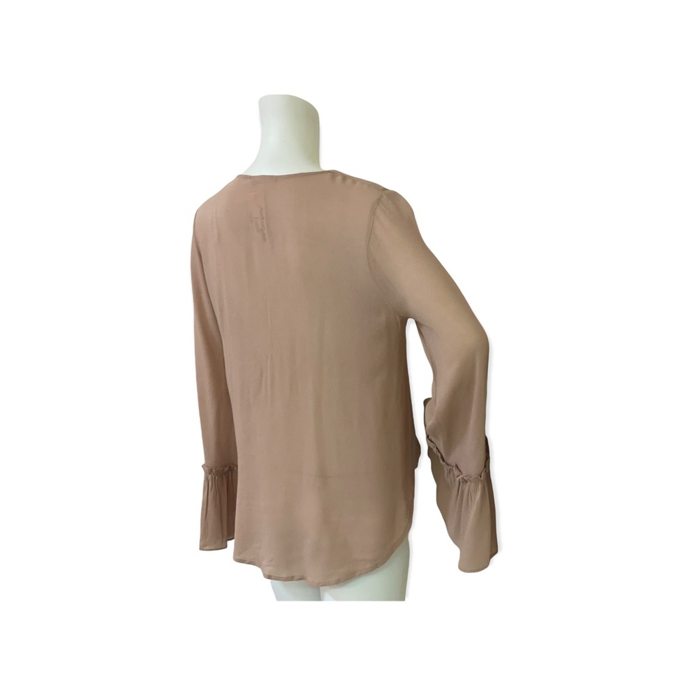 Storybook Ending Criss Cross Front Bell Sleeve Blouse - Picture 3 of 5